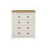 Highgate 4 Drawer Chest (Cream & Oak)