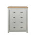 Highgate 4 Drawer Chest (Grey & Oak) *Low Stock*