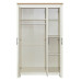 Highgate 3 Door Mirror Wardrobe (Cream & Oak)