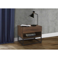 Houston 1 Drawer Bedside (Walnut) 