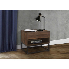 Houston 1 Drawer Bedside (Walnut)