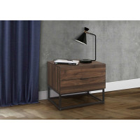 Houston 2 Drawer Bedside (Walnut)