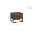 Houston 2 Drawer Bedside (Walnut)