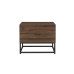 Houston 2 Drawer Bedside (Walnut)
