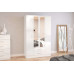 Lynx 4 Door Combi Wardrobe with Mirror (4 Colours)