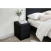 Oslo 2 Drawer Bedside (Black) 