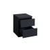 Oslo 2 Drawer Bedside (Black) 