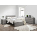 Oslo 2 Drawer Bedside (Grey)