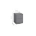 Oslo 2 Drawer Bedside (Grey)