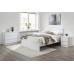 Oslo 2 Drawer Bedside (White)