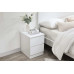 Oslo 2 Drawer Bedside (White)