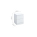 Oslo 2 Drawer Bedside (White)