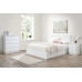 Oslo 3 Drawer Bedside (White) 