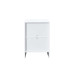 Oslo 3 Drawer Bedside (White) 