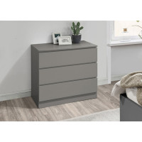 Oslo 3 Drawer Chest (Grey) *Low Stock*