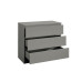 Oslo 3 Drawer Chest (Grey) *Low Stock*