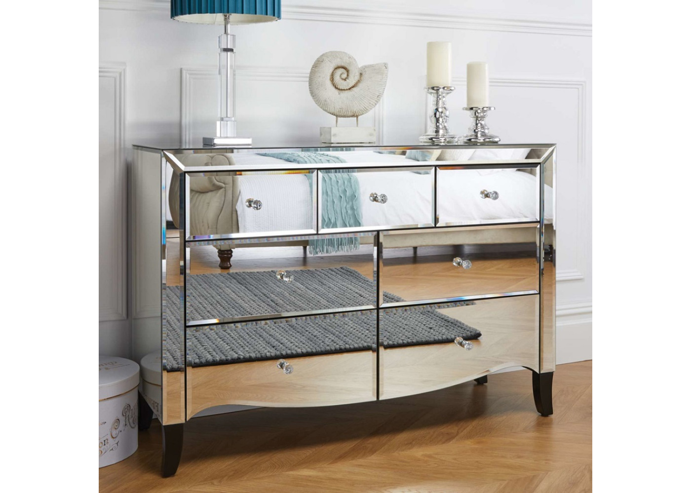 Palermo 3+4 Drawer Chest (Assembled) 