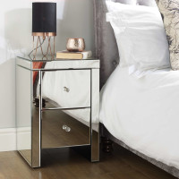 Seville 2 Drawer Bedside (Assembled)