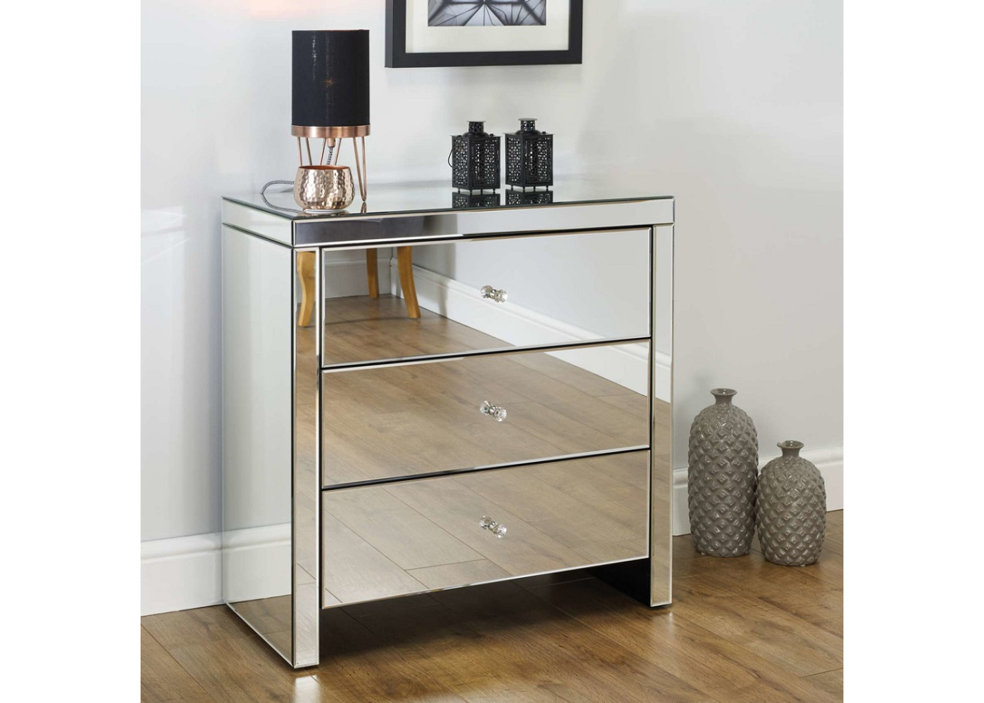 Seville 3 Drawer Chest (Assembled)