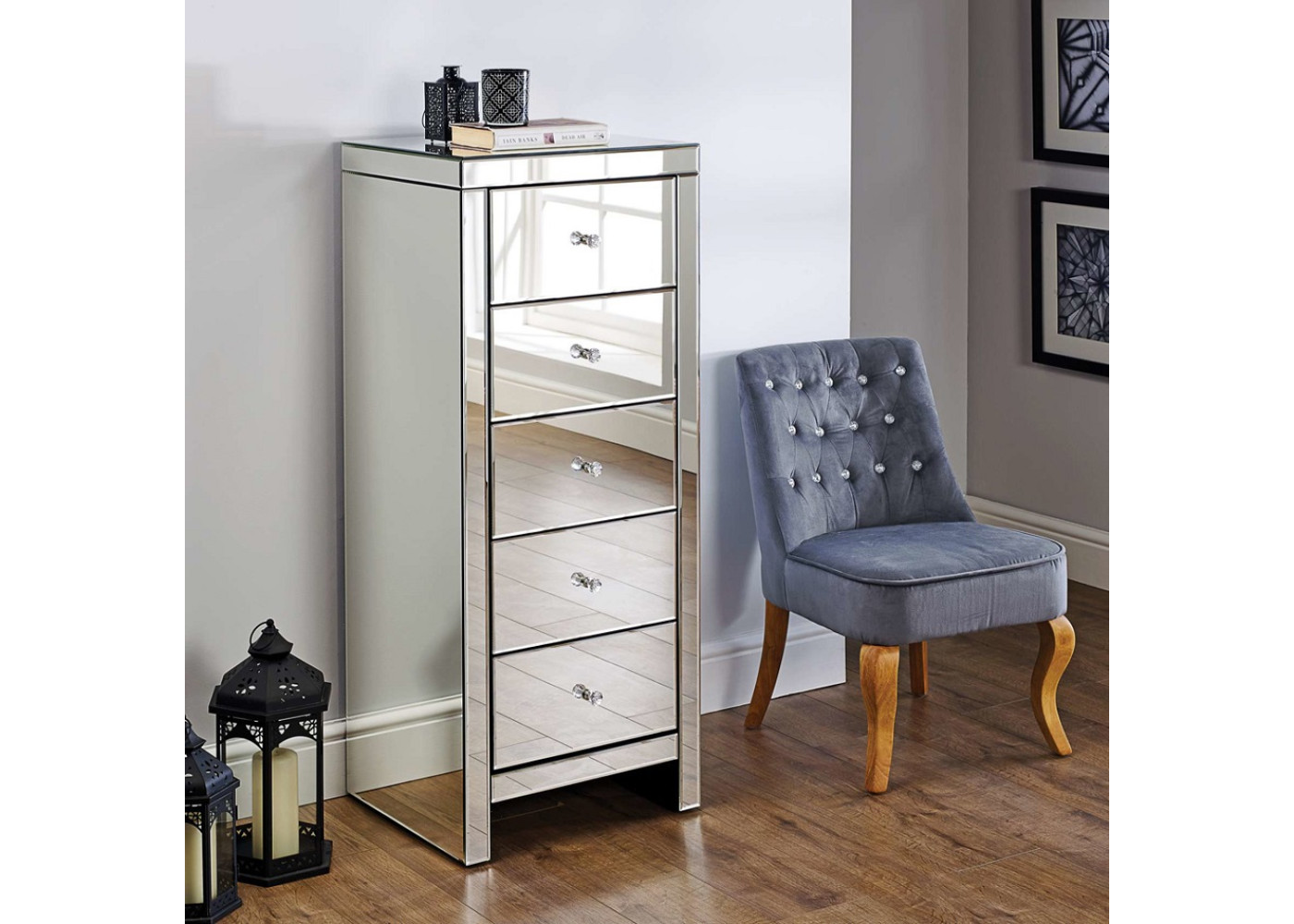 Seville 5 Drawer Chest (Assembled)