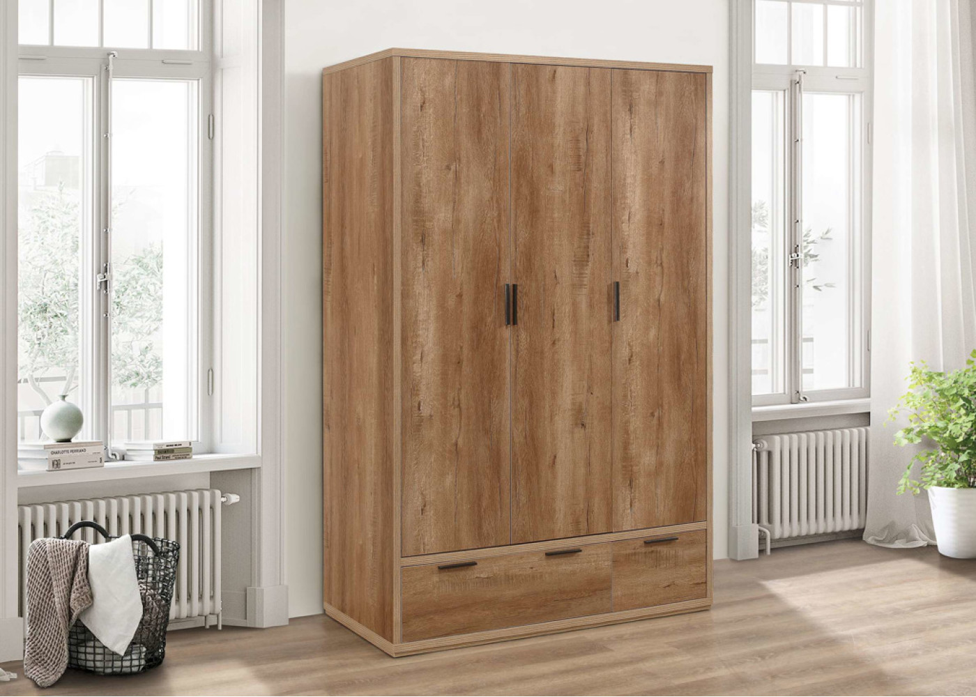Stockwell 3 Door Wardrobe 