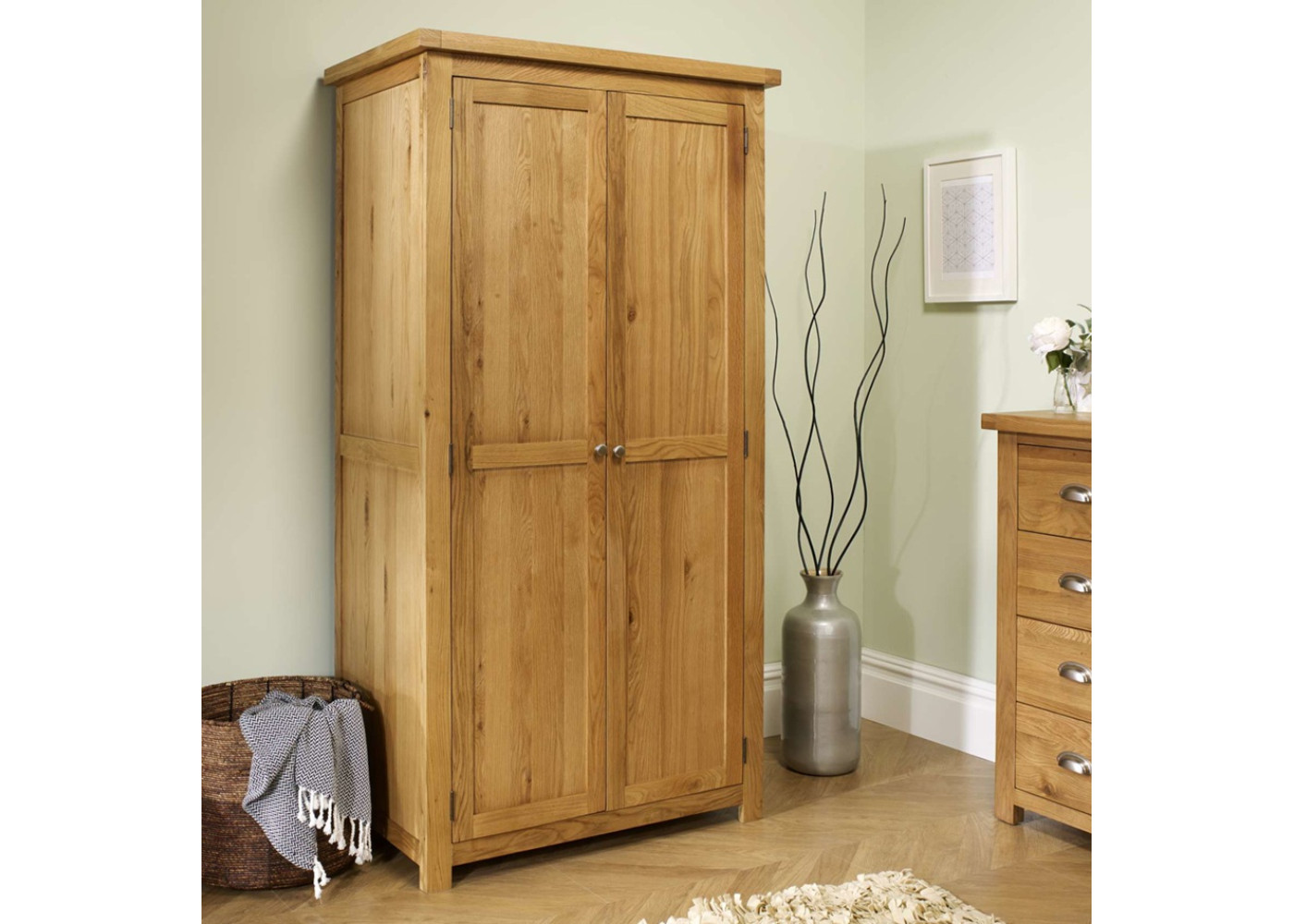 Woburn Oak 2 Door Wardrobe *Low Stock*